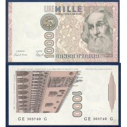 Italie P.109b, Neuf Billet de 1000 Lire 1982 Marco Polo