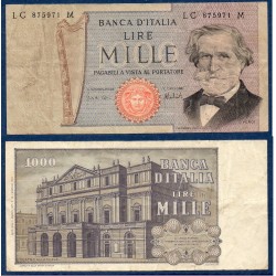 Italie P.101d, TB Billet de 1000 Lire 1975 Verdi