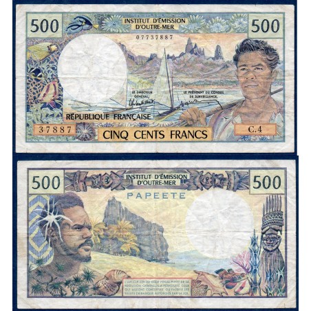 Tahiti P.25d, TB Billet de 1000 Francs 1999 Pecheur papeete