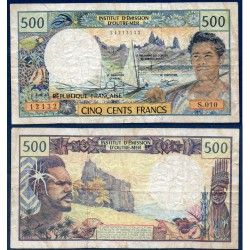 Polynésie Française Pick N°1d, Billet de banque de 500 Francs 1992