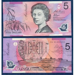 Australie Pick N°51a, Neuf Billet de banque de 5 Dollars 1995-1996