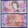 Australie P.51a, Neuf Billet de 5 Dollars 1995-1996 Elizabeth II