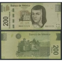 Mexique Pick N°125ax, TTB Billet de Banque de 200 pesos 27.10..2014