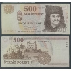 Hongrie P.196e, TTB Billet de 500 Forint 2013 Ferenc II