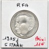 Allemagne RFA 5 deutche mark 1975 J, Spl KM 141 Friedrich Ebert pièce de monnaie