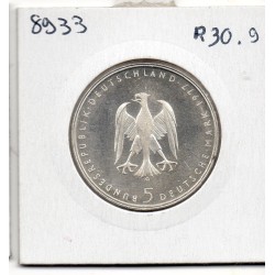 Allemagne RFA 5 deutsche mark 1977 G, Spl KM 148 Heinrich Von Kleist pièce de monnaie