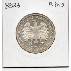 Allemagne RFA 5 deutsche mark 1977 J, Spl KM 145 Gauss pièce de monnaie