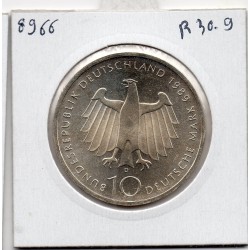 Allemagne RFA 10 deutche mark 1989 D, Spl KM 172 Ville de Bonn pièce de monnaie