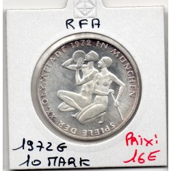 Allemagne RFA 10 deutsche mark 1972 G, Spl KM 132 pièce de monnaie