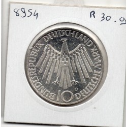 Allemagne RFA 10 deutsche mark 1972 D, Spl KM 130 pièce de monnaie