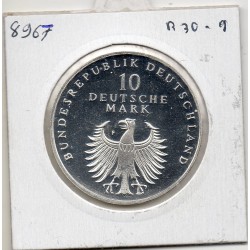 Allemagne RFA 10 deutsche mark 1998 F, Spl KM 195 50 ans de la monnaie pièce de monnaie