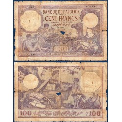 Algérie P.81b, AB, Billet de 100 Francs 28.4.1933 enfants