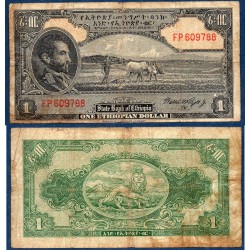 Ethiopie Pick N°12c, Billet de banque de 1 dollar 1945