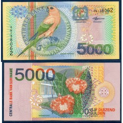 Suriname Pick N°152, Neuf Billet de banque de 5000 Gulden 2000