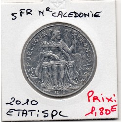 Nouvelle Calédonie 5 Francs 2010 Spl, Lec - pièce de monnaie