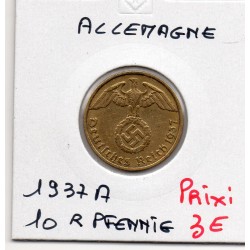 Allemagne 10 reichspfennig 1937 A, TTB KM 92 pièce de monnaie