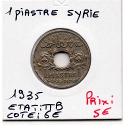 Syrie, 1 Piastre 1935 TTB, Lec 12 pièce de monnaie