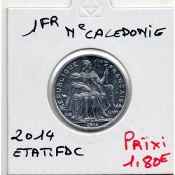 Nouvelle Calédonie 1 Franc 2014 Fdc, Lec - pièce de monnaie