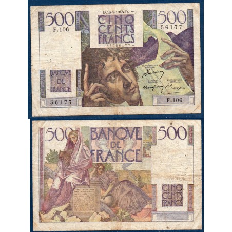 500 Francs Chateaubriand TB-13.5.1948 Billet de la banque de France