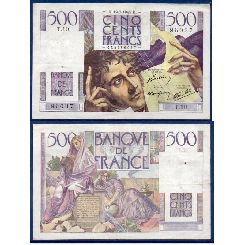 500 Francs Chateaubriand TTB 19.7.1945 Billet de la banque de France