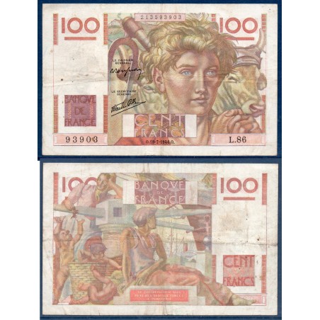 100 Francs Jeune Paysan TB 18.7.1946 Billet de la banque de France