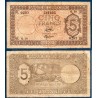 Djibouti Pick N°14, B+ Billet de banque de 5 Francs 1945