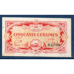 Bordeaux 50 centimes TTB 1920 pirot 30.24 Billet de la chambre de Commerce