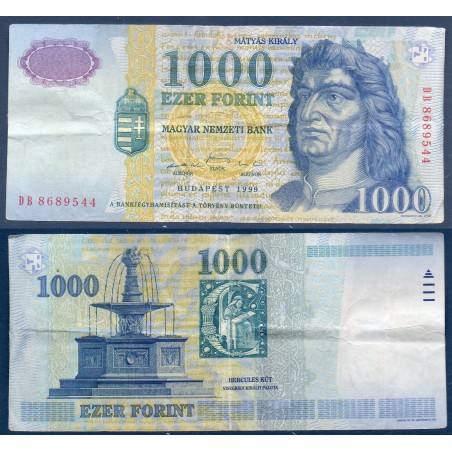 Hongrie P.180b, TTB Billet de 1000 Forint 1999 Roi Matyas