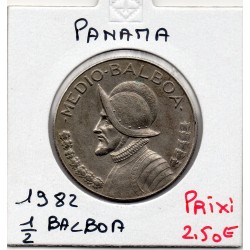 Panama 1/2 de Balboa 1982 Sup-, KM 12b pièce de monnaie