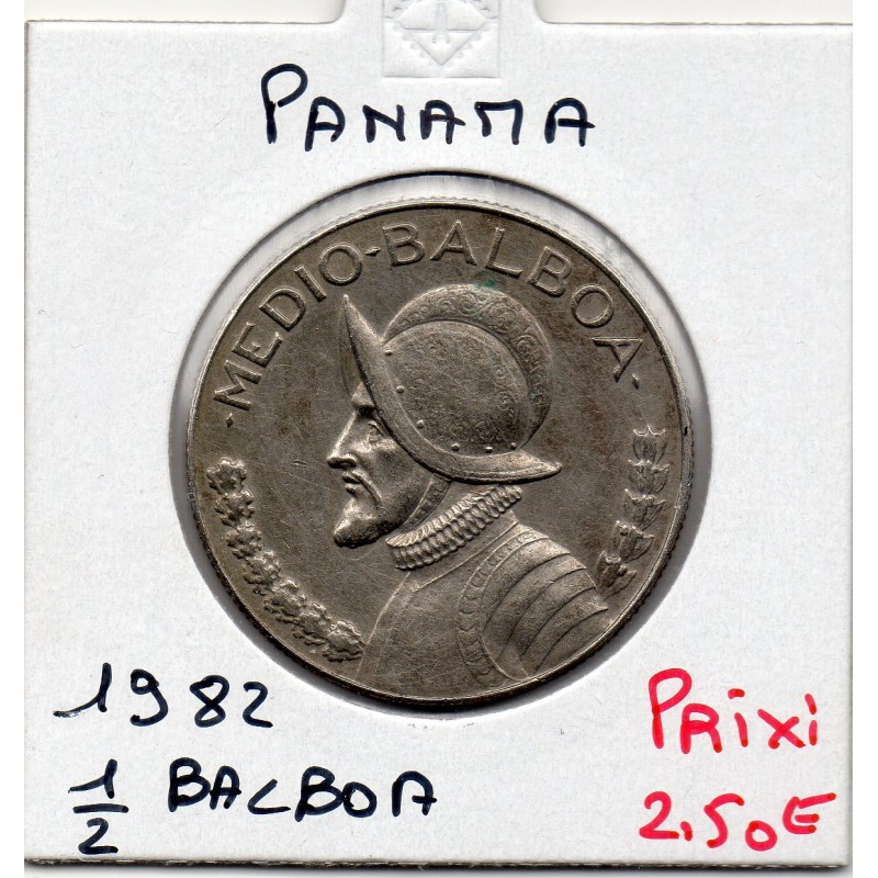 Panama 1/2 de Balboa 1982 Sup-, KM 12b pièce de monnaie