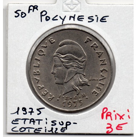 Polynésie Française 50 Francs 1975 Sup-, Lec 112 pièce de monnaie