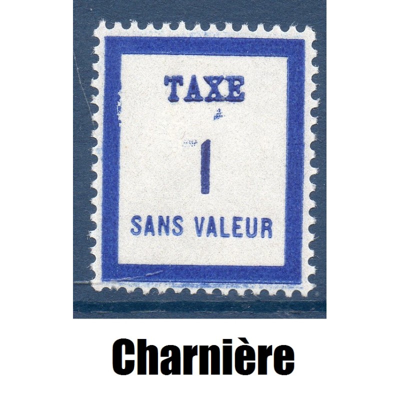 Timbre Fictif Taxe Yvert No FT1 neuf * avec trace de charnière France