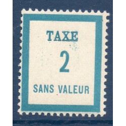 Timbre Fictif Taxe Yvert No FT2 neuf ** France