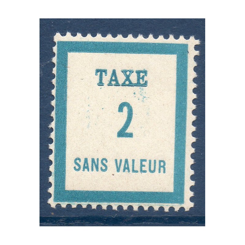 Timbre Fictif Taxe Yvert No FT2 neuf ** France