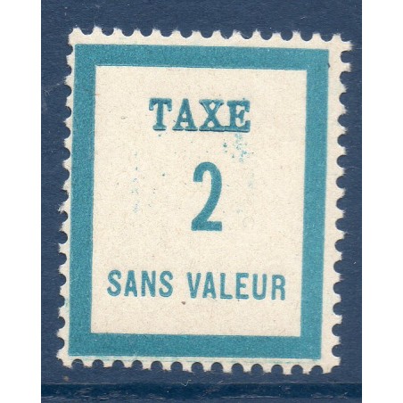 Timbre Fictif Taxe Yvert No FT2 neuf ** France