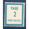 Timbre Fictif Taxe Yvert No FT2 neuf ** France