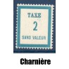 Timbre Fictif Taxe Yvert No FT2 neuf * avec trace de charnière France