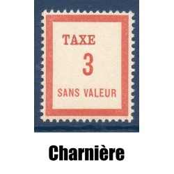 Timbre Fictif Taxe Yvert No FT3 neuf * avec trace de charnière France