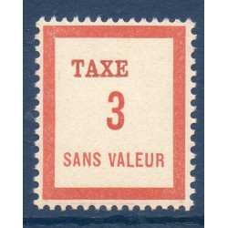 Timbre Fictif Taxe Yvert No FT3 neuf ** France