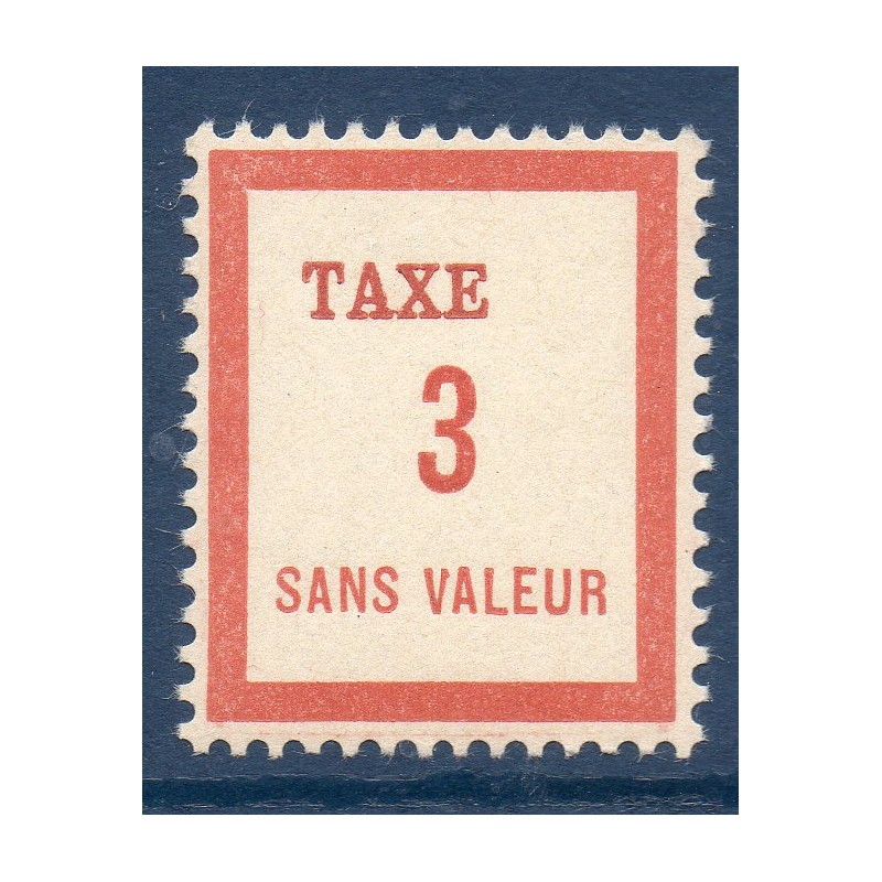 Timbre Fictif Taxe Yvert No FT3 neuf ** France