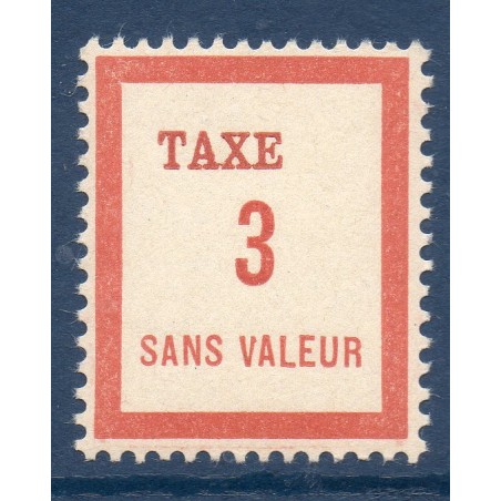 Timbre Fictif Taxe Yvert No FT3 neuf ** France