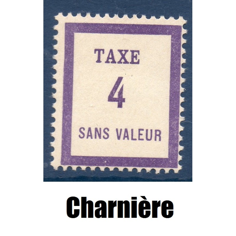 Timbre Fictif Taxe Yvert No FT neuf * avec trace de charnière France