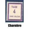 Timbre Fictif Taxe Yvert No FT neuf * avec trace de charnière France