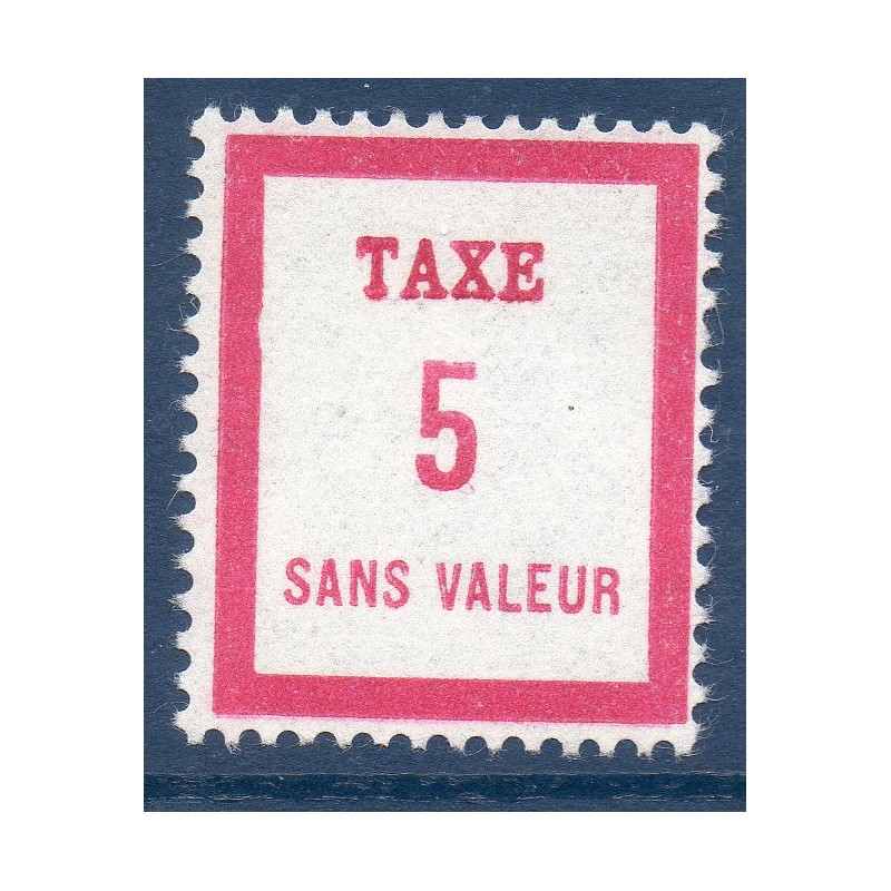 Timbre Fictif Taxe Yvert No FT5 neuf ** France