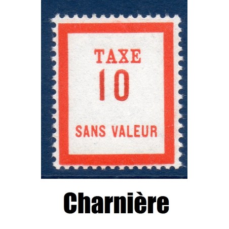 Timbre Fictif Taxe Yvert No FT6 neuf * avec trace de charnière France