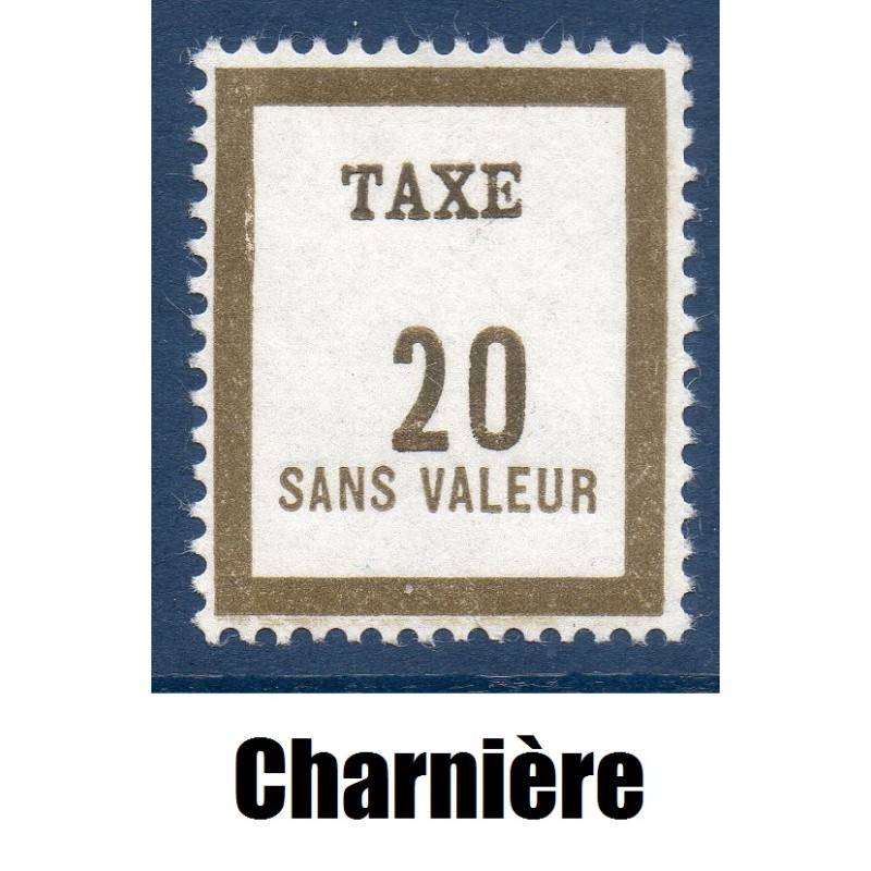 Timbre Fictif Taxe Yvert No FT7 neuf * avec trace de charnière France