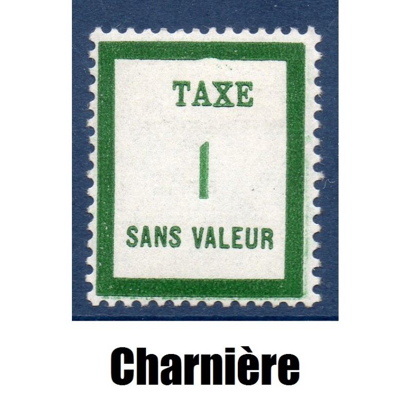 Timbre Fictif Taxe Yvert No FT14 neuf * avec trace de charnière France