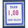 Timbre Fictif Taxe Yvert No FT21 neuf ** France