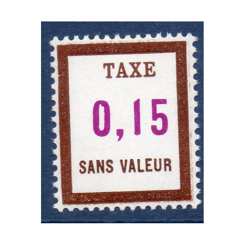 Timbre Fictif Taxe Yvert No FT22 neuf ** France