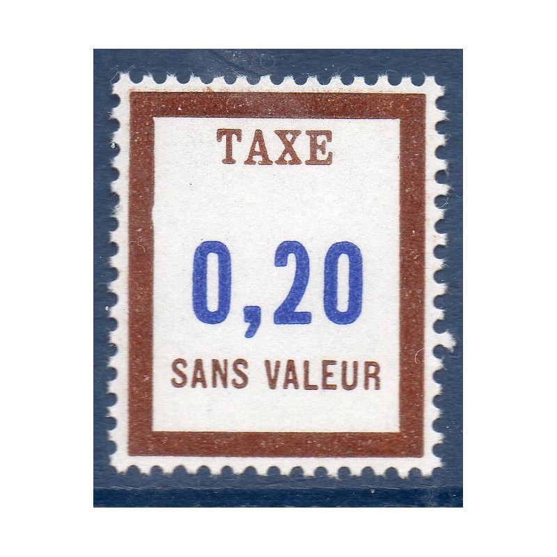 Timbre Fictif Taxe Yvert No FT23 neuf ** France